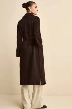 Cappotto lungo in lana e cashmere - T.MORO