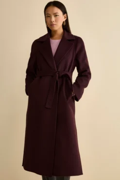 Cappotto lungo in lana e cashmere - PRUGNA