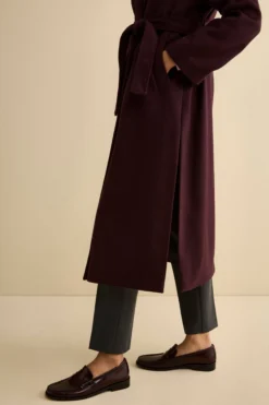 Cappotto lungo in lana e cashmere - PRUGNA