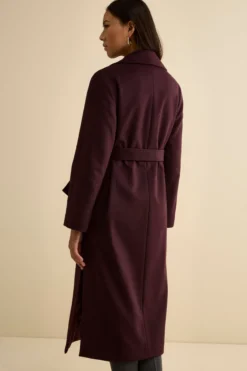 Cappotto lungo in lana e cashmere - PRUGNA