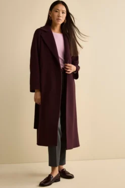 Cappotto lungo in lana e cashmere - PRUGNA