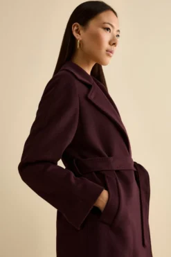 Cappotto lungo in lana e cashmere - PRUGNA
