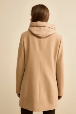 Cappotto Midi in Misto Lana con Alamaro - CAMMELLO
