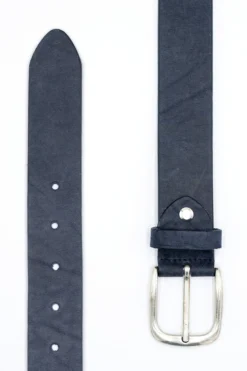 Cintura Basic in Pelle - BLU