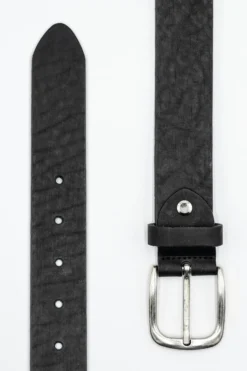 Cintura Basic in Pelle - NERO