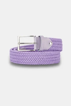 Cintura elastica intrecciata - LILLA