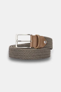 Cintura elastica intrecciata - VERDE MILITARE