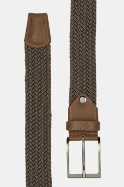 Cintura elastica intrecciata - VERDE MILITARE