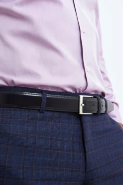 Cintura in pelle da uomo - BLU