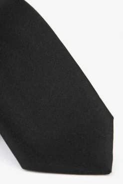 Cravatta blu in raso - NERO