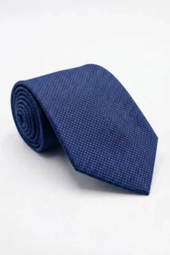 Cravatta Elegante in Seta Bordeaux - FANT. BLU