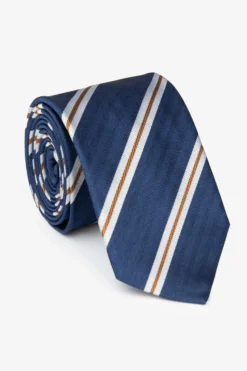 Cravatta fantasia uomo - BLU/BIANCO/ROSSO