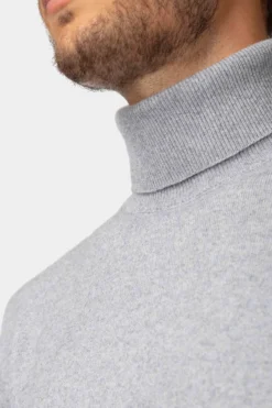 Dolcevita in cashmere e seta - GRIGIO MELANGE