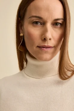 Dolcevita in lana e cashmere - LATTE