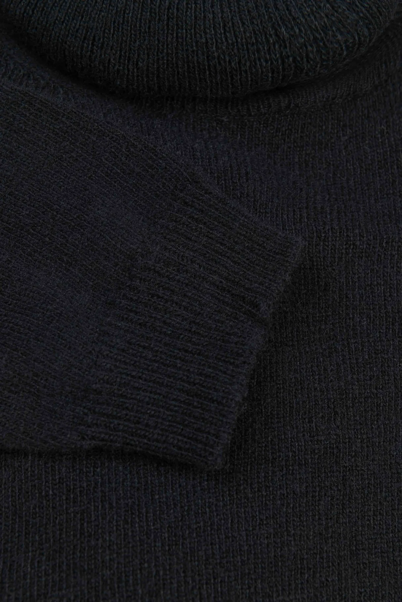 Dolcevita in lana e cashmere - NERO