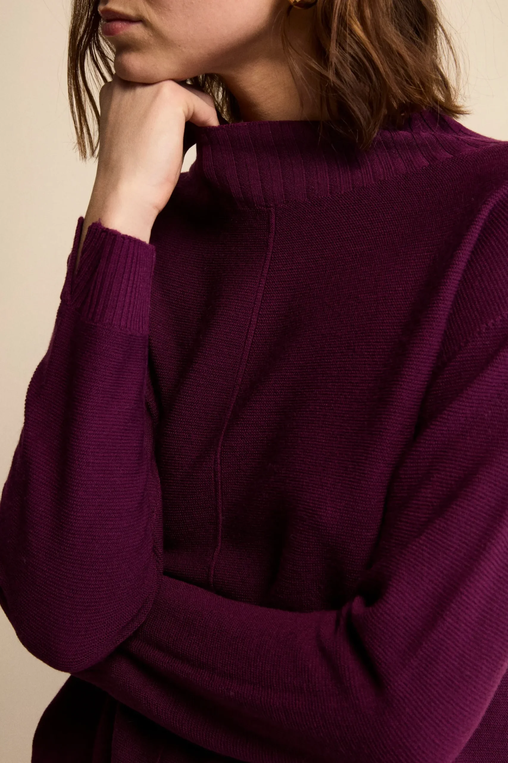 Dolcevita Links in Lana Merino - PRUGNA
