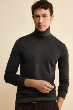 Dolcevita Uomo in Lana Merino - GRIGIO SCURO