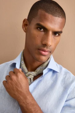 Foulard Causal in Cotone a Fantasia - FANT. VERDE