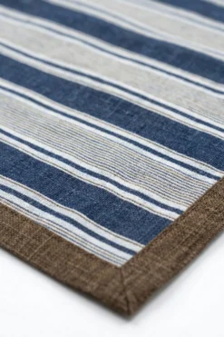 Foulard in Cotone a Righe - RIGATO BLU