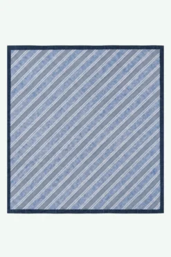 Foulard in Cotone a Righe - RIGATO AZZURRO/BLU