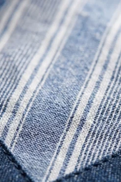 Foulard in Cotone a Righe - RIGATO AZZURRO/BLU