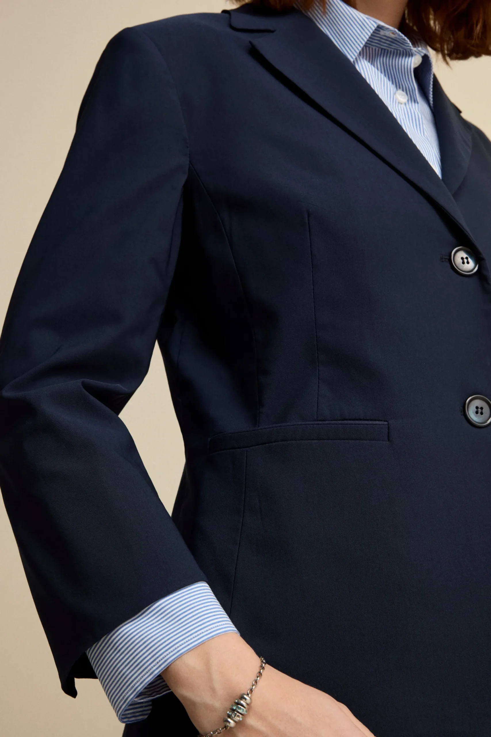 Giacca Basic in Bengalina - BLU