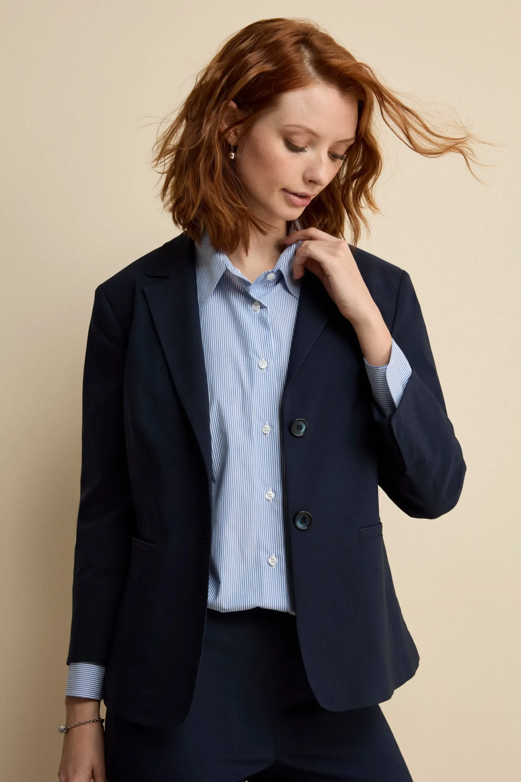 Giacca Basic in Bengalina - BLU