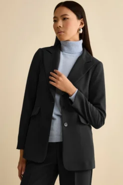 Giacca Bistretch Foderata Regular Fit - NERO