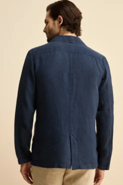 Giacca Blu in Lino - BLU NOTTE