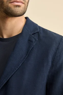 Giacca Blu in Lino - BLU NOTTE