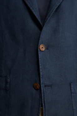 Giacca Blu in Lino - BLU NOTTE