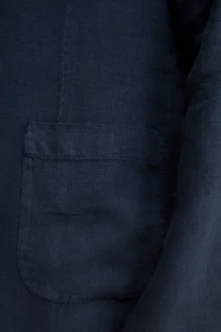 Giacca Blu in Lino - BLU NOTTE
