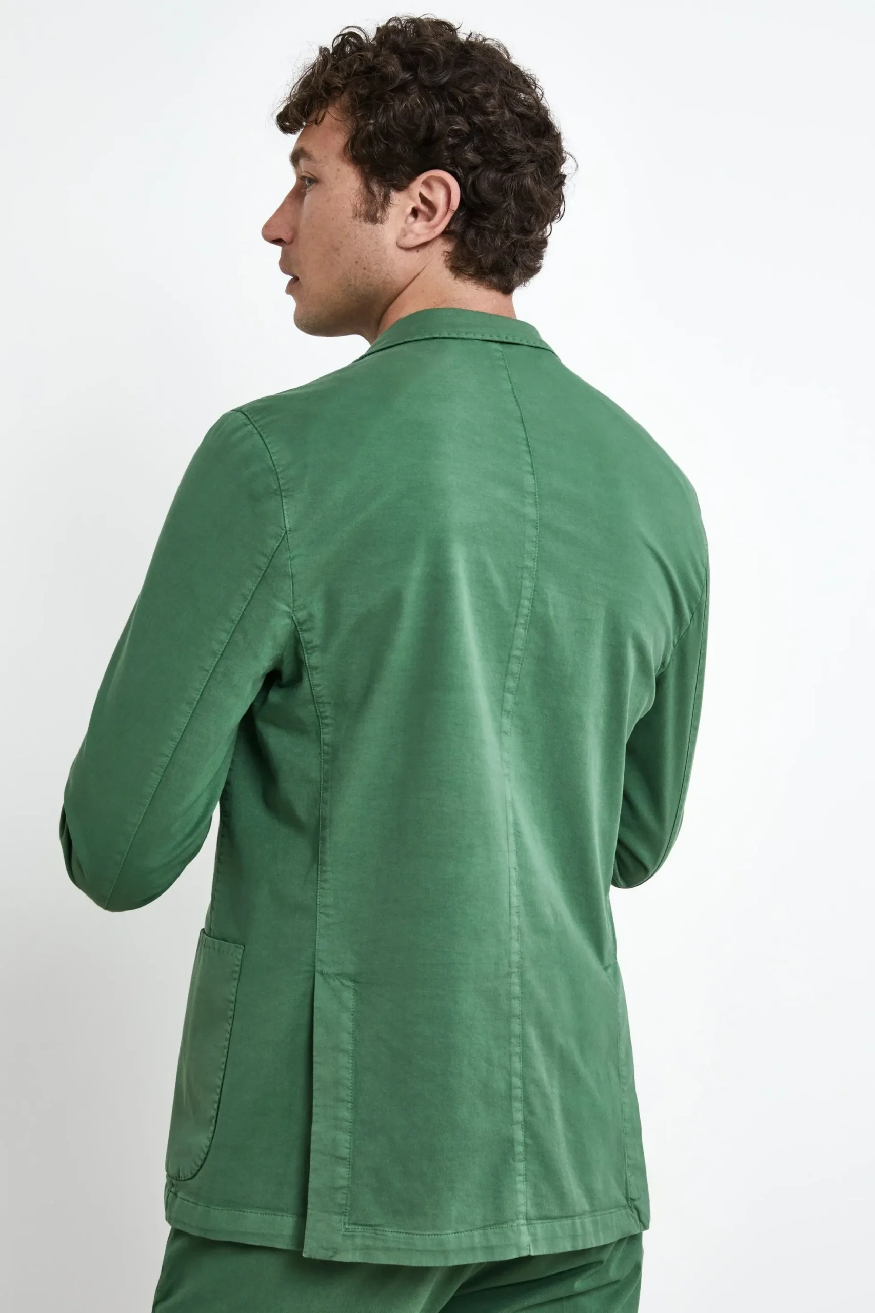 Giacca Casual in Cotone - VERDE
