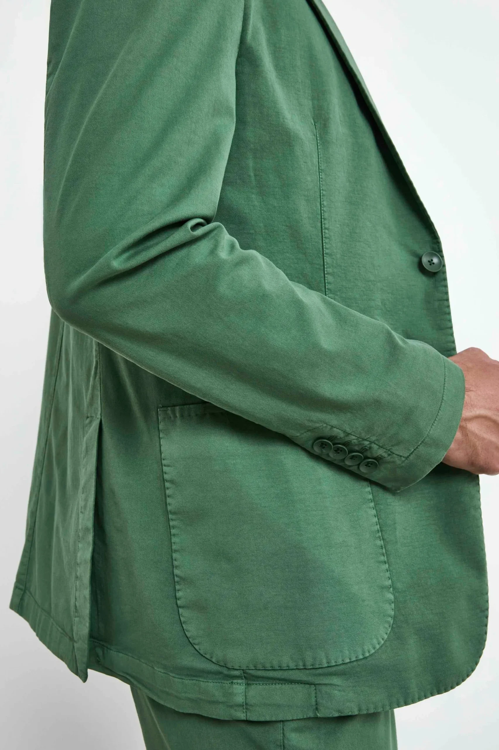 Giacca Casual in Cotone - VERDE