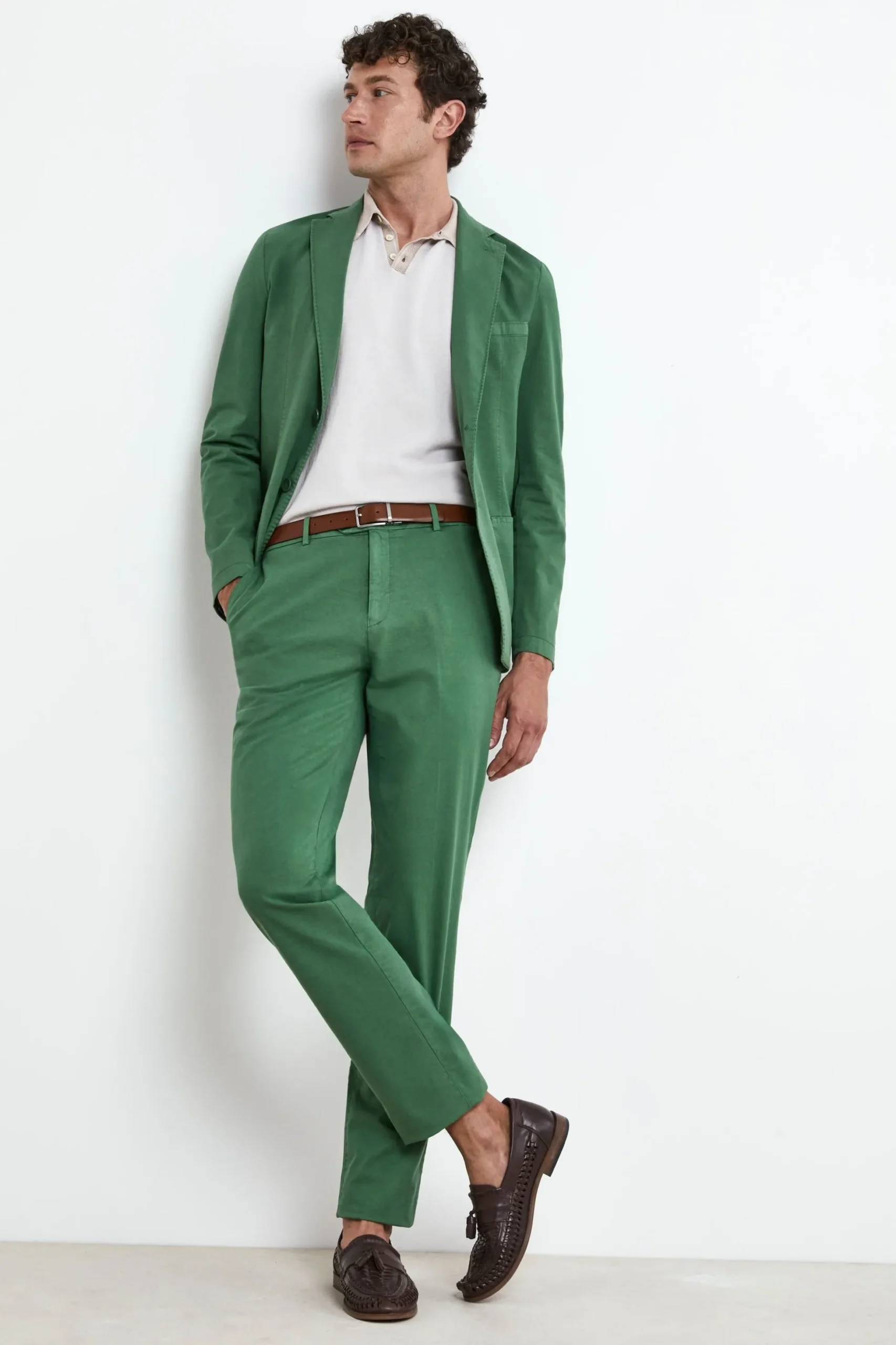 Giacca Casual in Cotone - VERDE