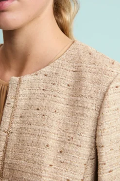 Giacca Chanel Elegante con Lurex - ECRU