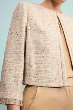 Giacca Chanel Elegante con Lurex - ECRU