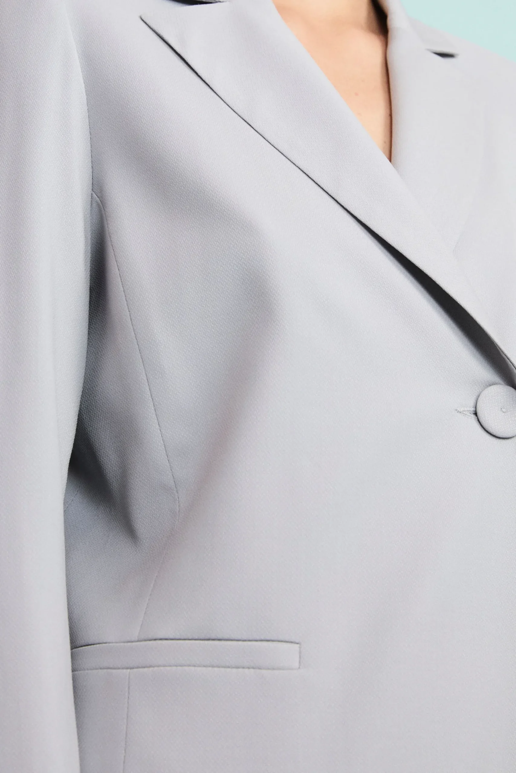 Giacca Elegante Foderata in Lana Vergine - GRIGIO CHIARO