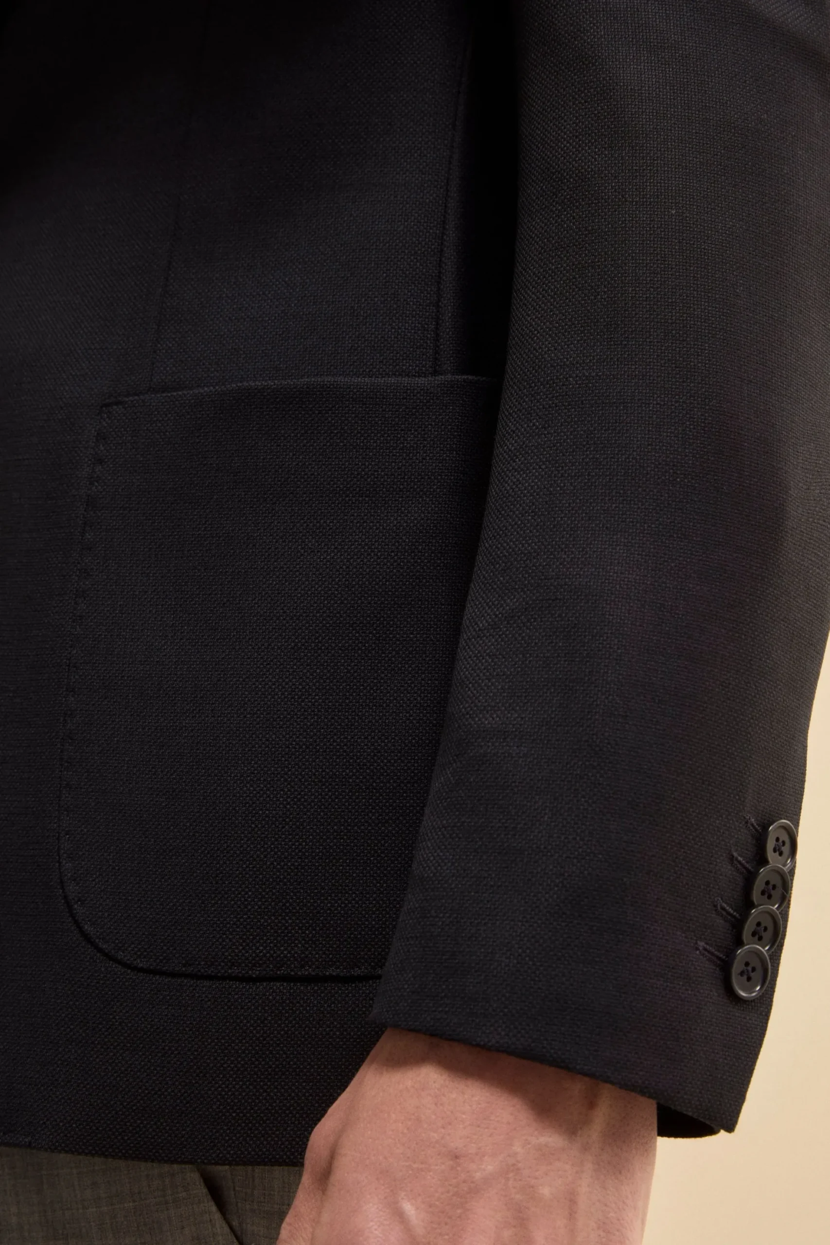 Giacca Elegante in Lana Vergine Regular Fit - BLU