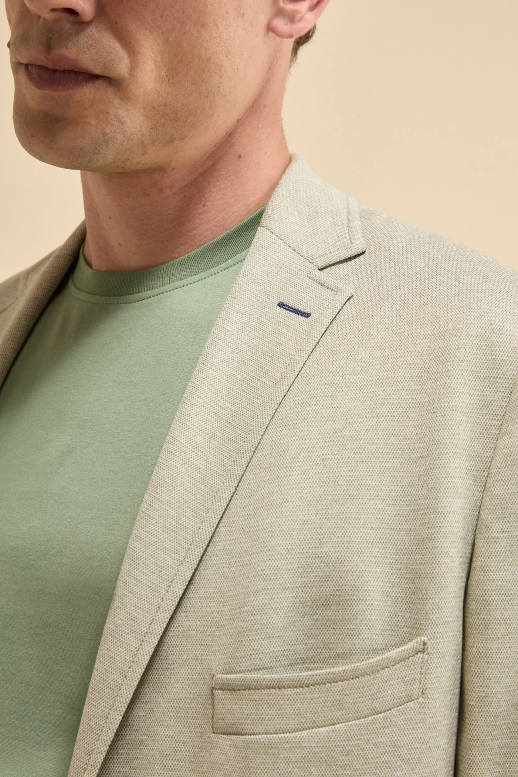Giacca in Jersey Monopetto Comfort Fit - VERDINO
