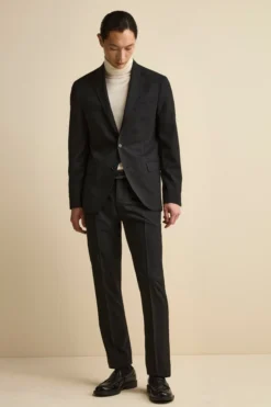 Giacca Monopetto Elegante con Revers Classico Drop 4 - NERO