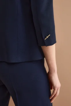 Giacca Sciancrata da Cerimonia in Cady - BLU