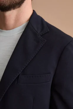 Giacca Slim Fit Semifoderata Revers Classico - BLU