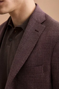 Giacca Slim Fit Semifoderata in Lana Vergine - MALVA