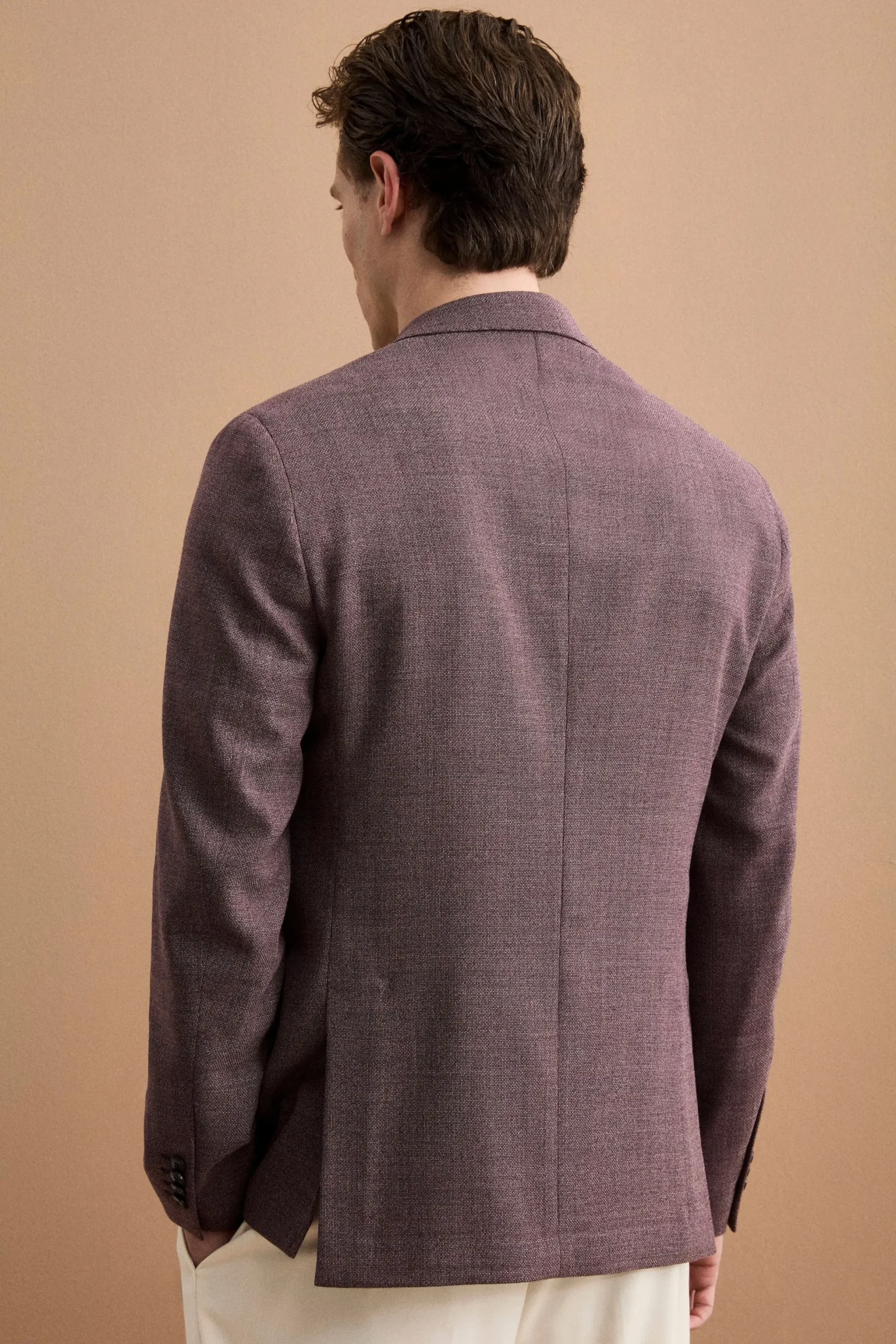 Giacca Slim Fit Semifoderata in Lana Vergine - MALVA