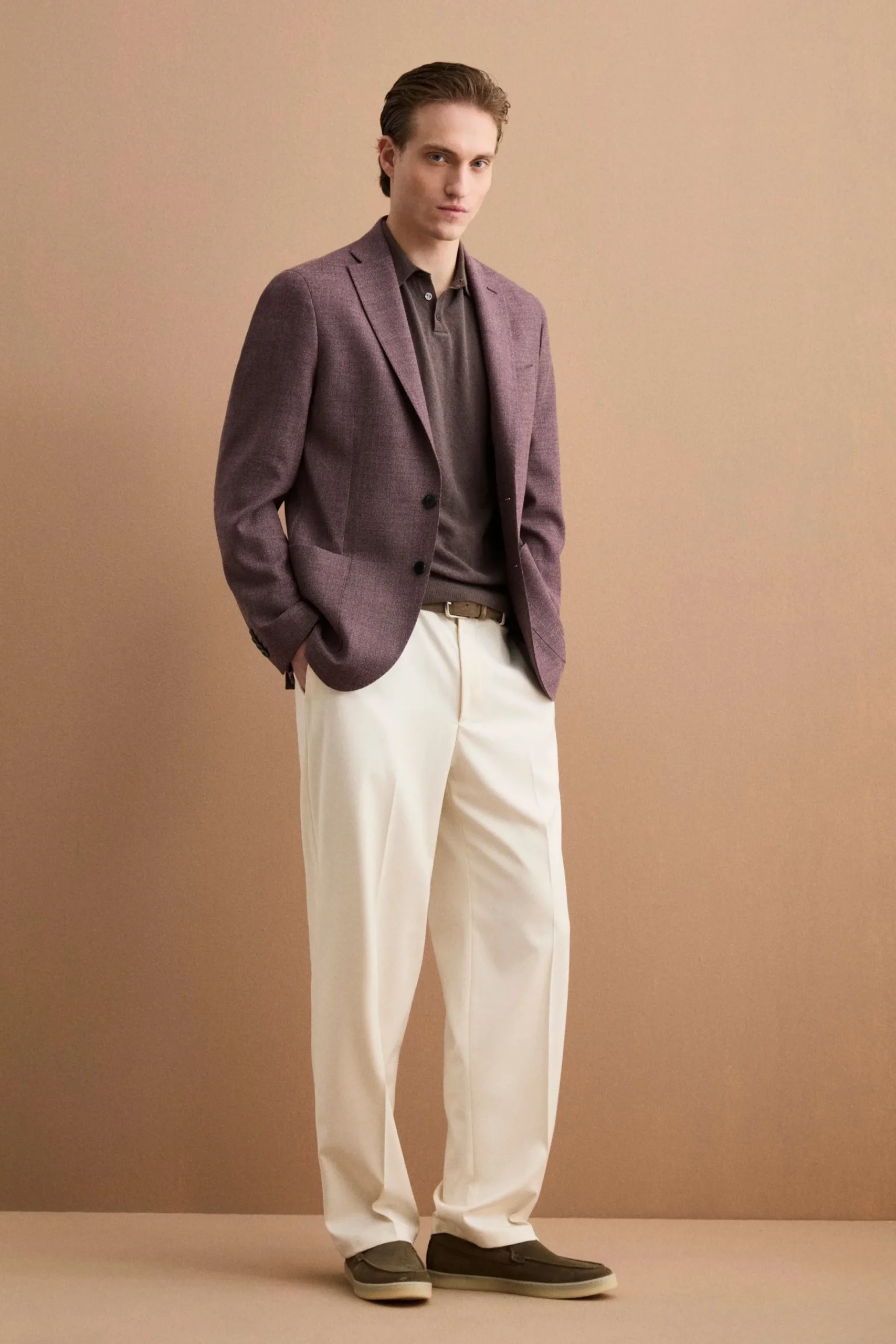 Giacca Slim Fit Semifoderata in Lana Vergine - MALVA