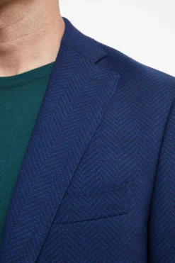 Giacca Slim in Lana e Cashmere - BLU SPIGATO