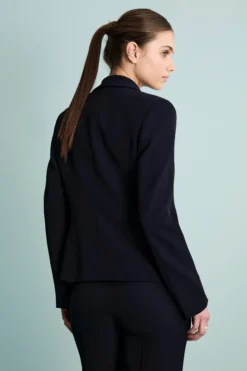 Giacca Twill Cerimonia con Collo Sciallato - BLU