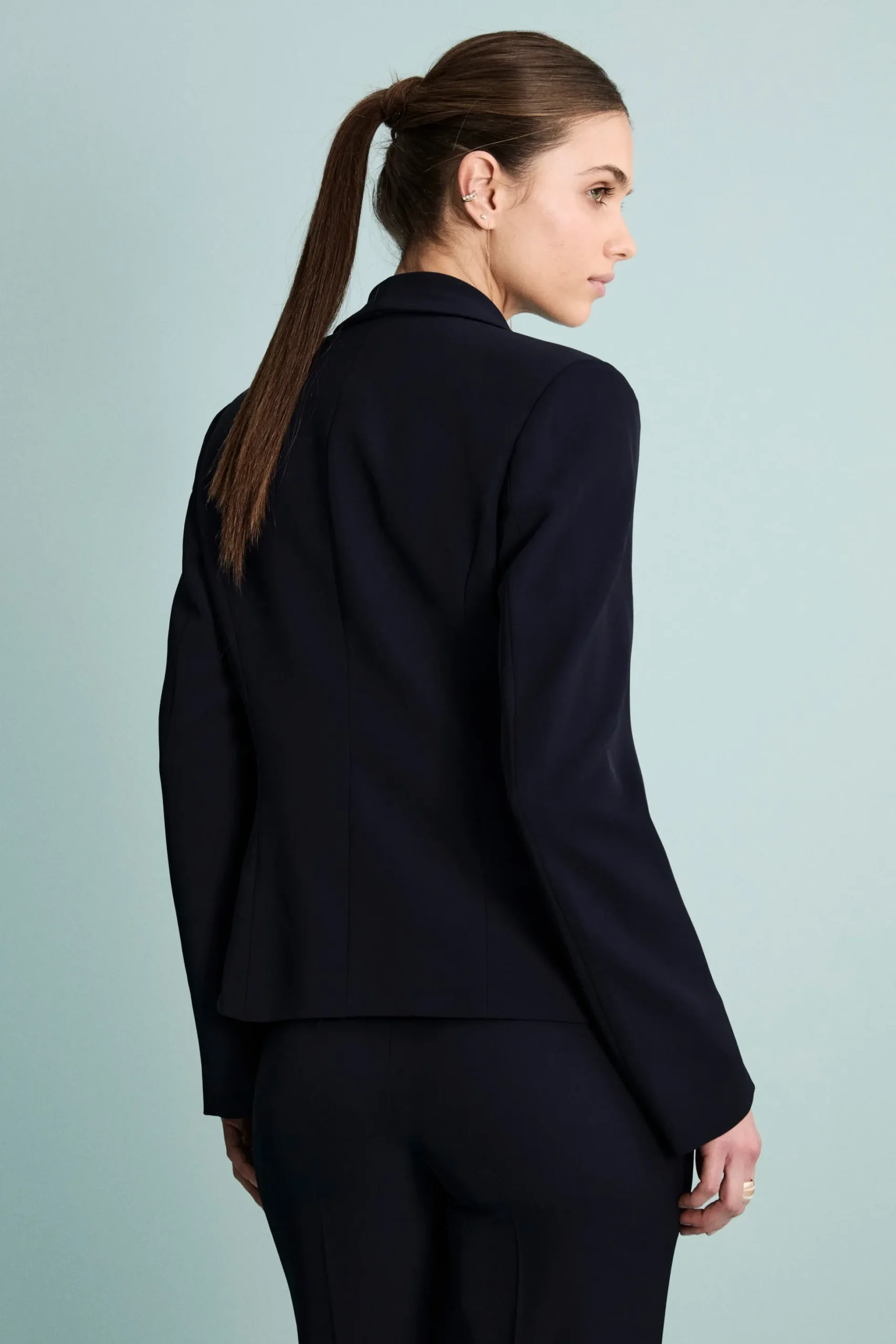 Giacca Twill Cerimonia con Collo Sciallato - BLU