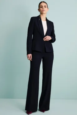 Giacca Twill Cerimonia con Collo Sciallato - BLU